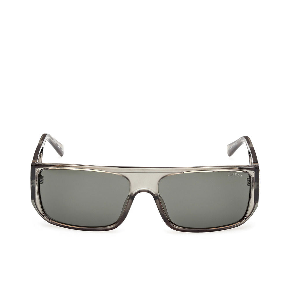 Matte grey rectangular Unisex sunglasses, 60mm lenses, injected frame