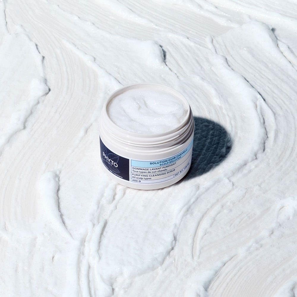 200 g tube of exfoliating sea salt scalp cleanser with eucalyptus, 200 g