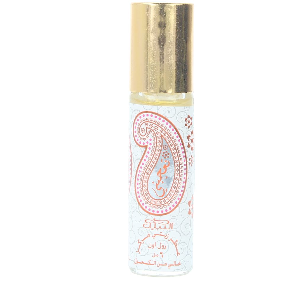 6 ml roll‑on perfume oil in vial; saffron, spice and sandalwood notes, Unisex