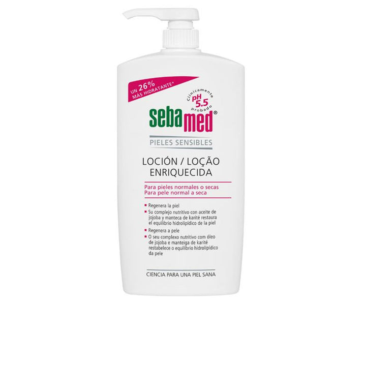 750 ml pump bottle of rich hydrating body lotion for dry, sensitive Unisex skin