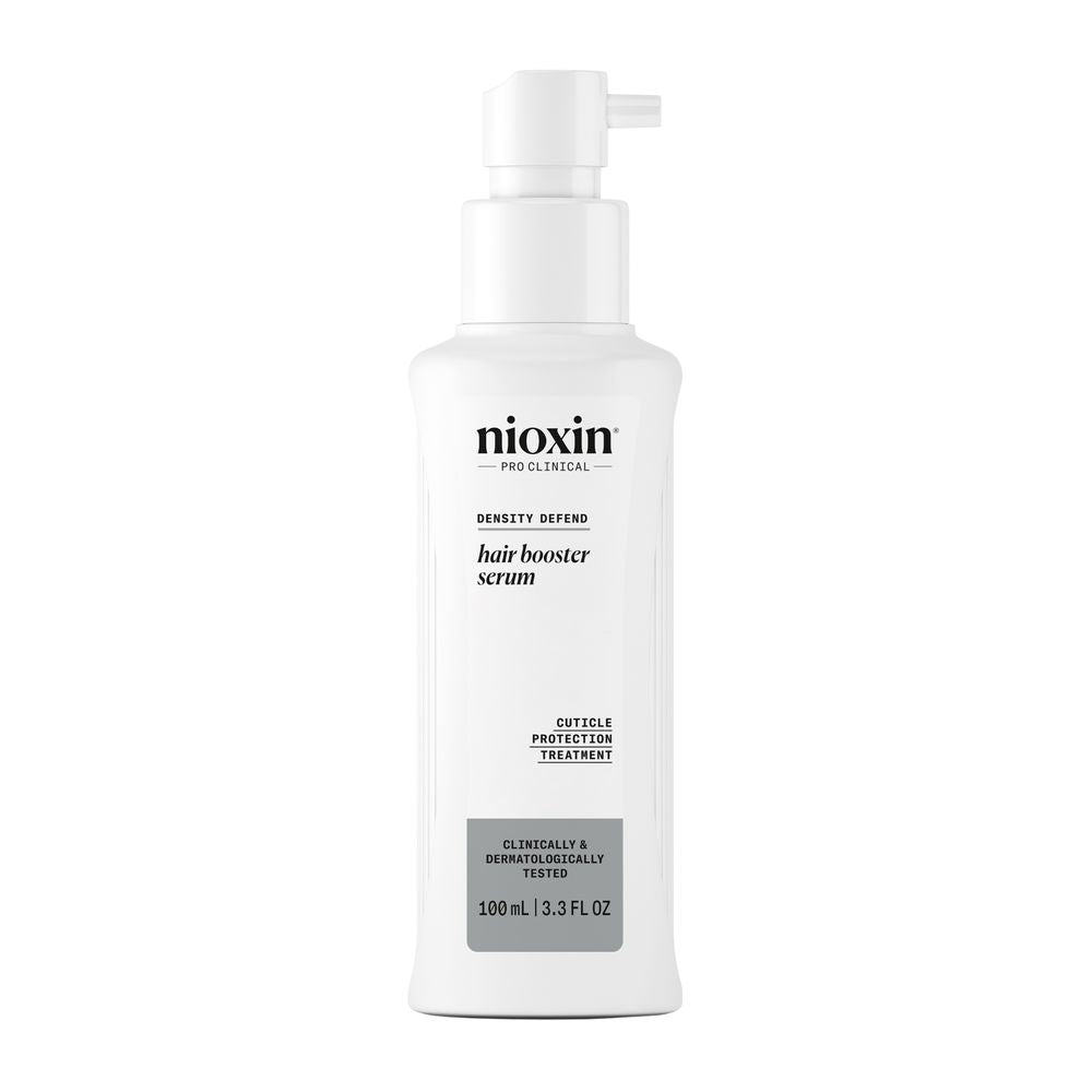 100 ml clear pump serum bottle with peppermint‑infused formula for scalp boost
