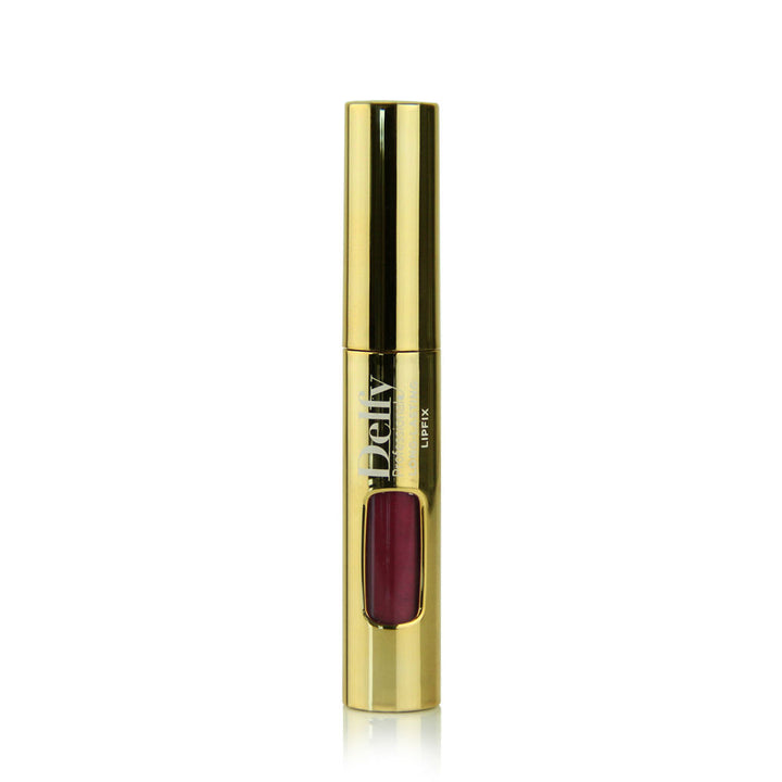 Slim 8 g tube of marsala glitter liquid matte lip tint, applicator shown