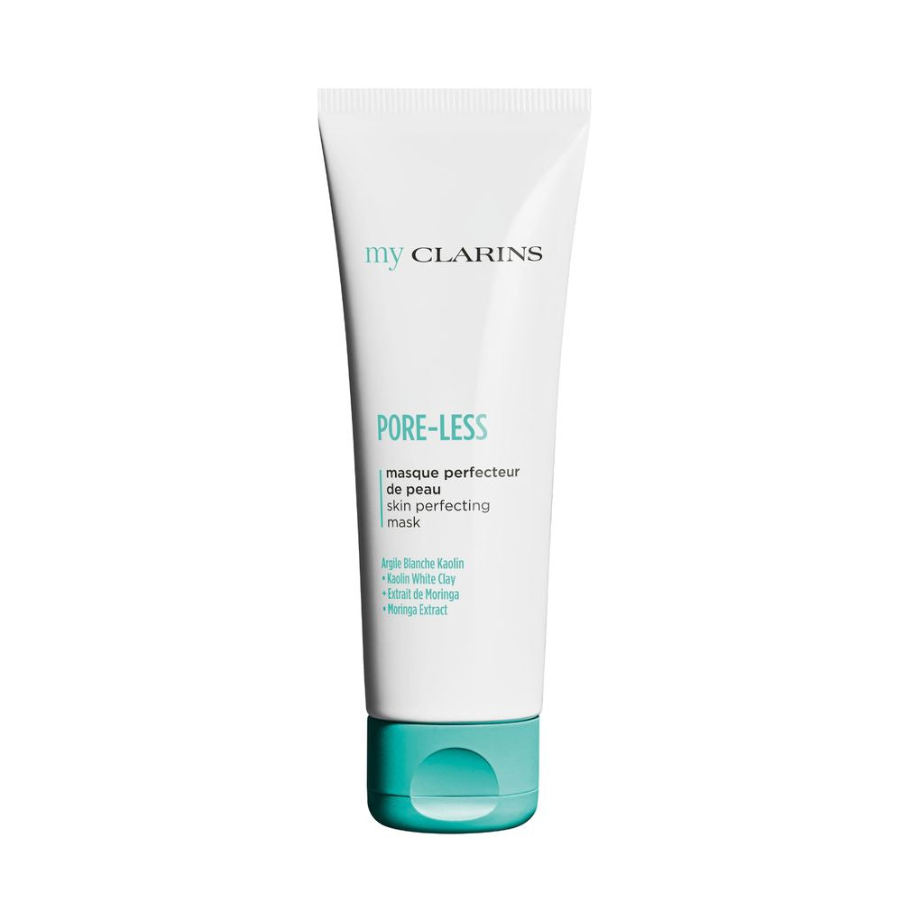 Clarins grey-blue creamy clay mask in a jar, vegan, 97% naturally derived