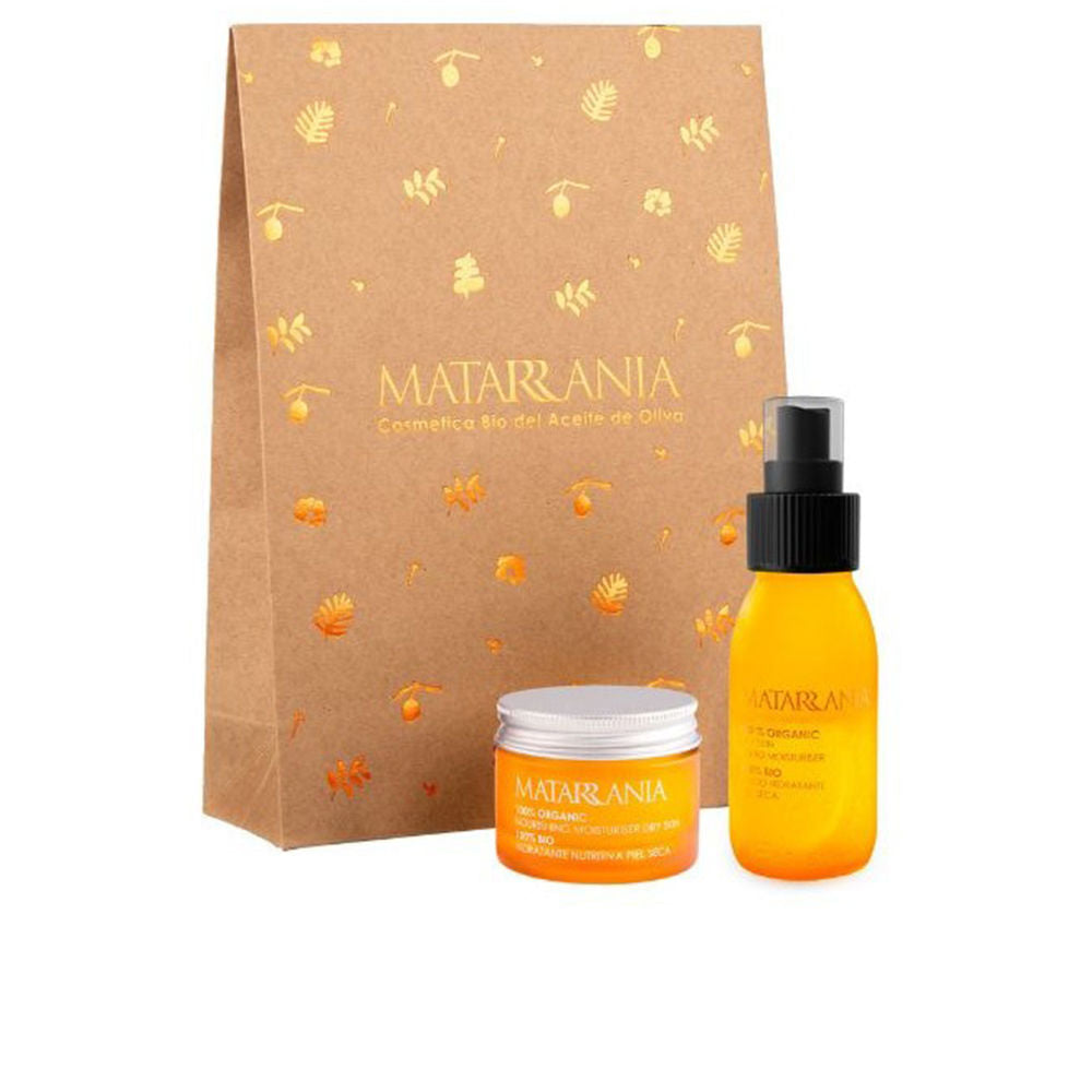 Small jar of Matarrania organic nourishing balm with creamy texture