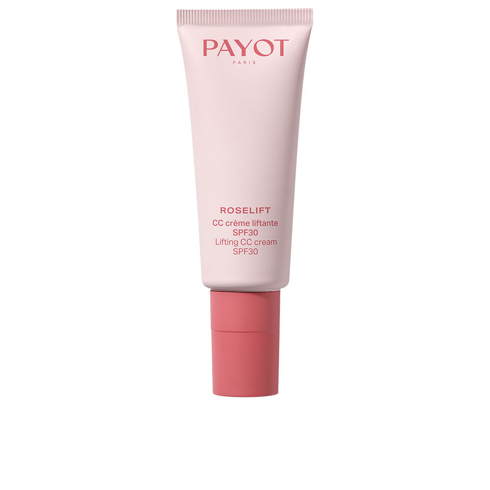 PAYOT CC Crème Liftante SPF 30 tube displayed with subtle golden cream swatch