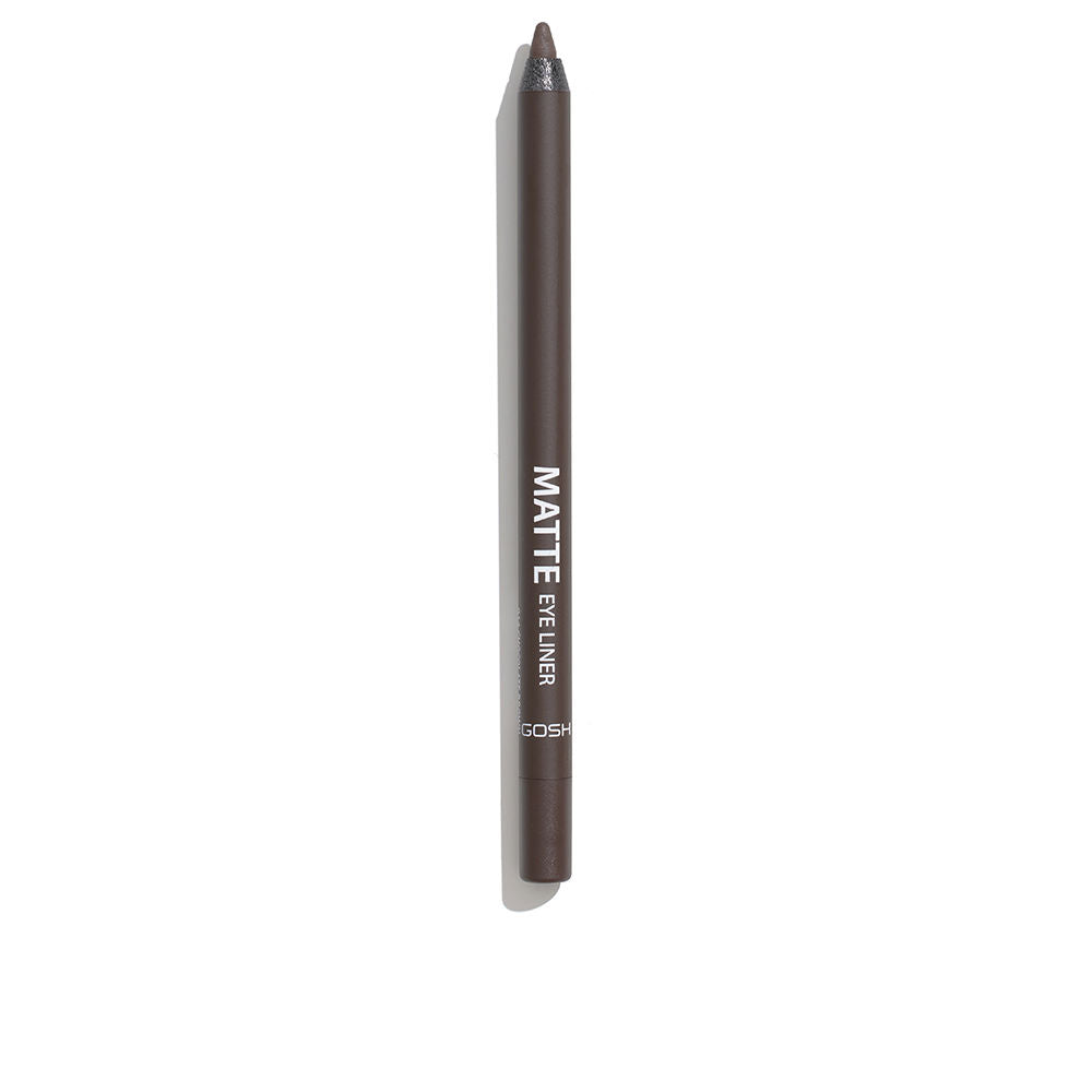 Slim matte chocolate brown eyeliner pencil with creamy texture, 1.2 g, Unisex