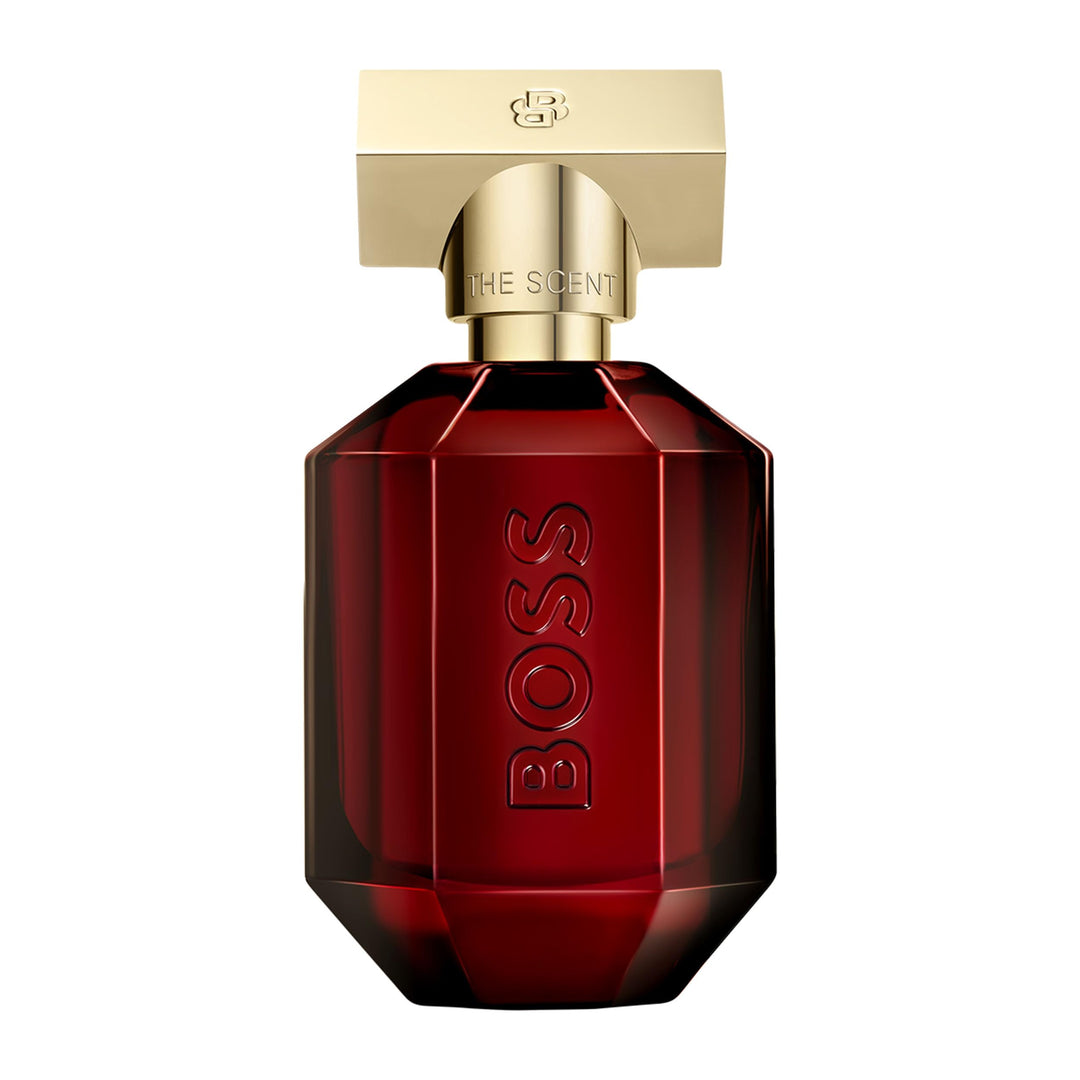 30 ml red crystal bottle Eau de Parfum with gold cap, amber-woody scent for Women