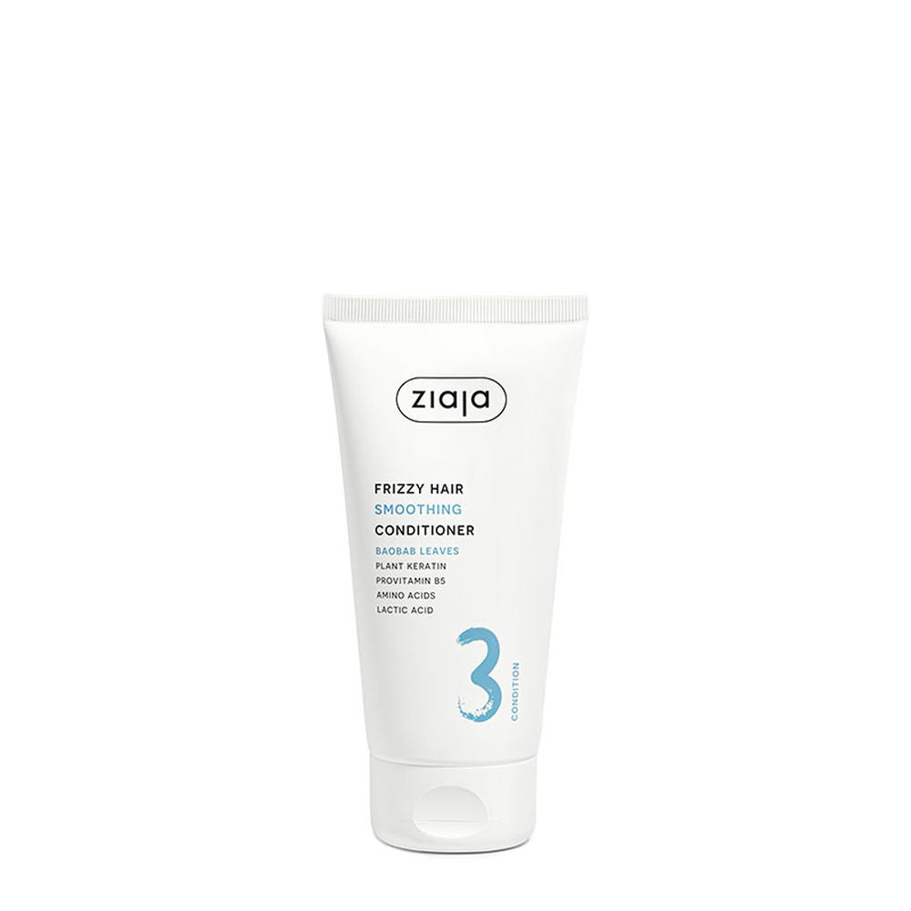 160 ml pale bottle of smoothing conditioner with botanical notes, for wavy and curly hair