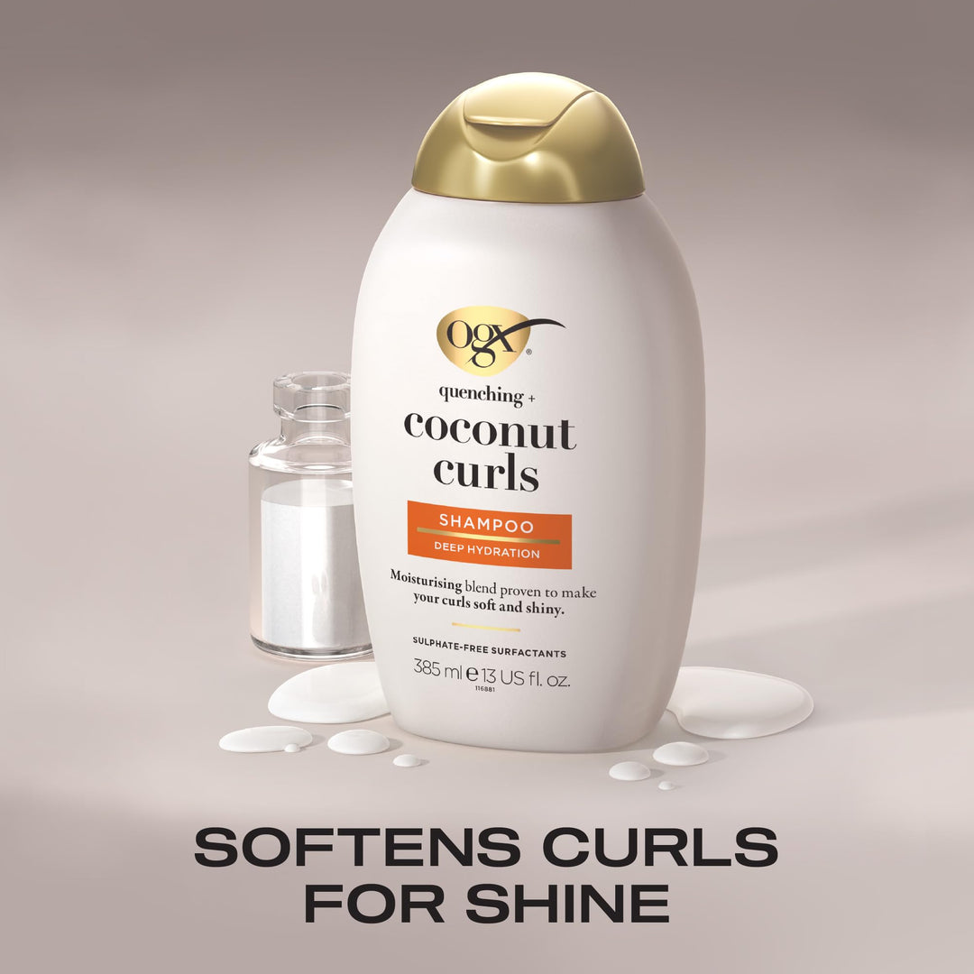 Bottle of coconut and honey curl shampoo, 385 ml, Unisex hair care