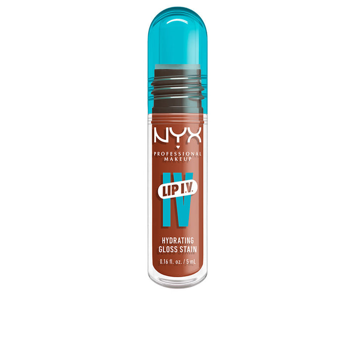 5 ml brown dual-finish lip tint and gloss tube, Unisex shade Caramel Drip