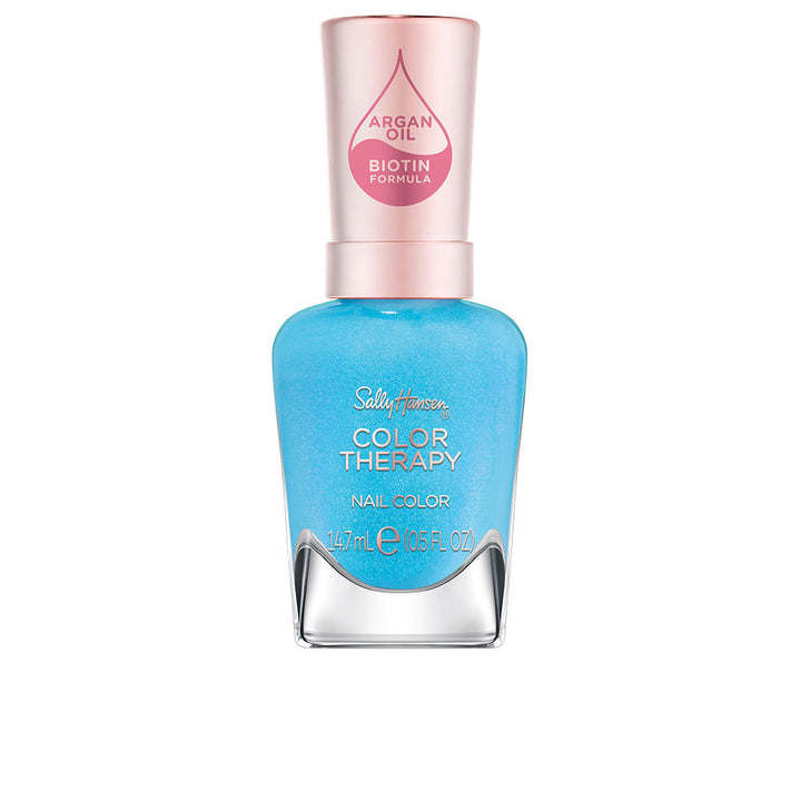 Turquoise bottle of Pacific Peace nail polish, 14.7 ml, glossy finish