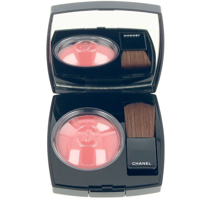 Compact pressed-powder cheek colour in rosy pink with application brush, 4 g