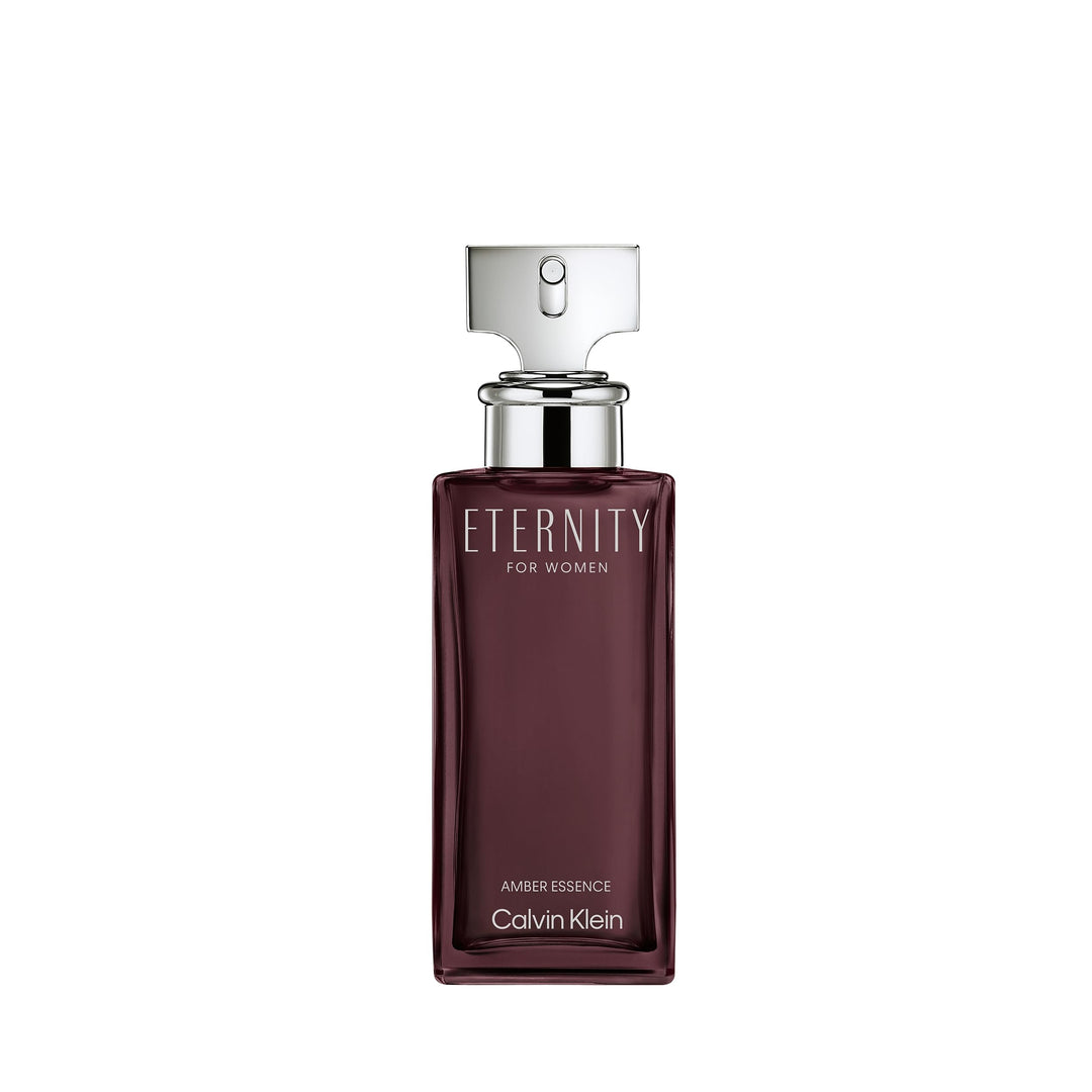 Deep burgundy glass perfume bottle with silver cap, 100 ml amber floral scent