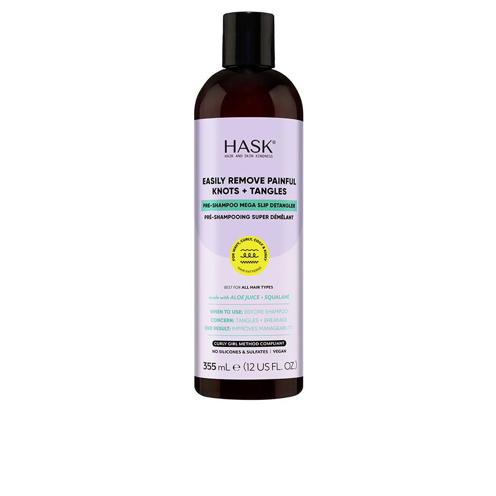 355 ml clear detangler bottle with coconut and aloe ingredients, Unisex hair care