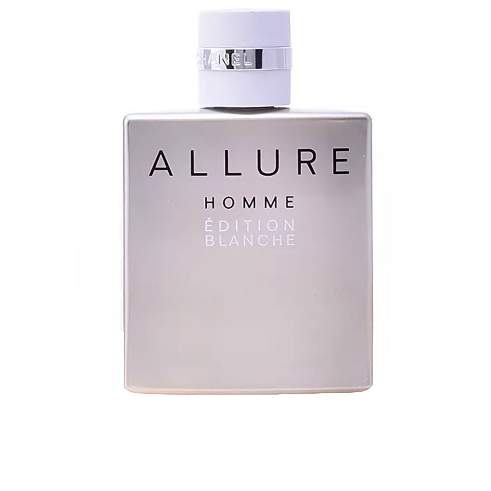 Chanel Allure Homme Edition Blanche bottle in white and bronze, elegant men&