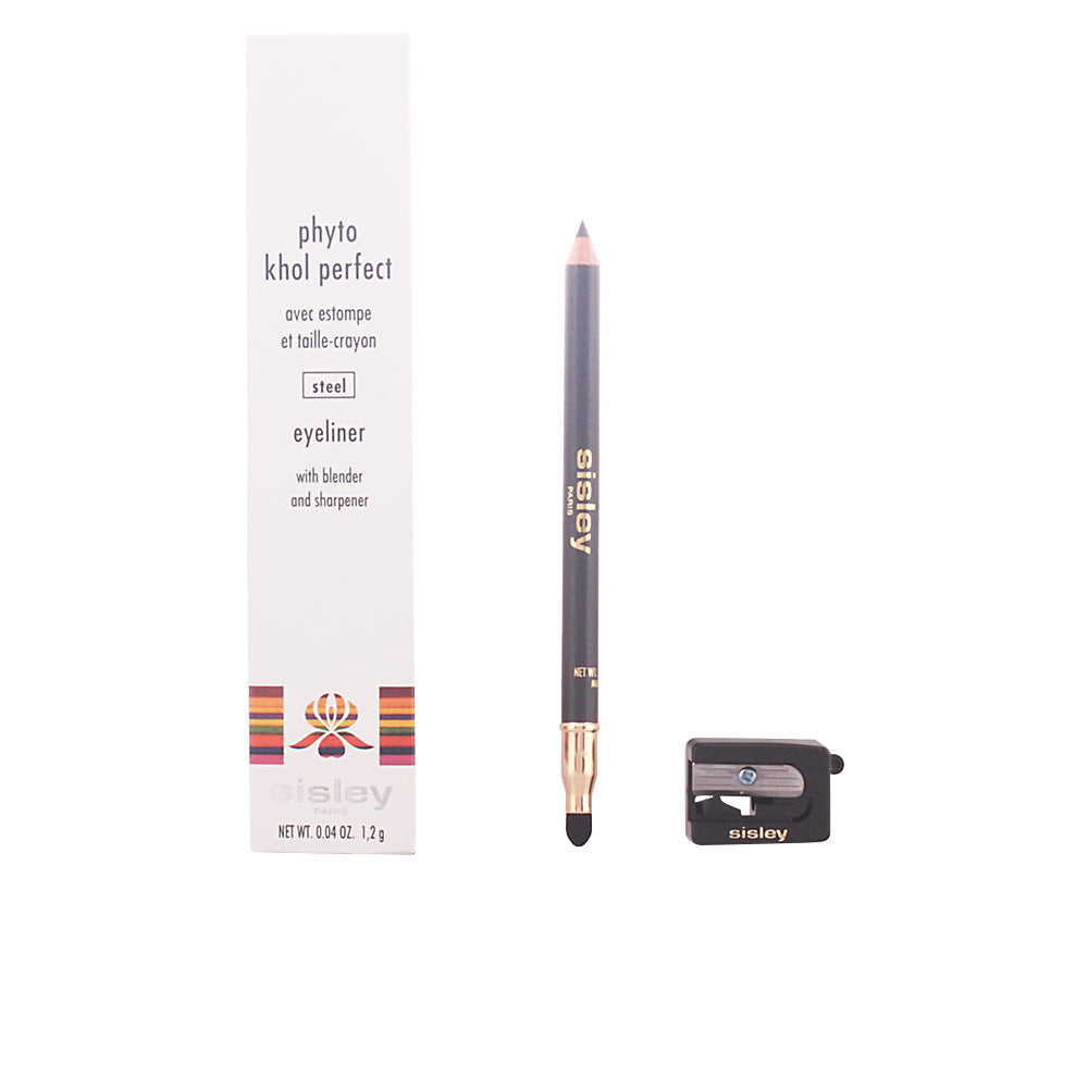 Slim black kohl eyeliner pencil, creamy metallic finish, 1.2 g, Unisex