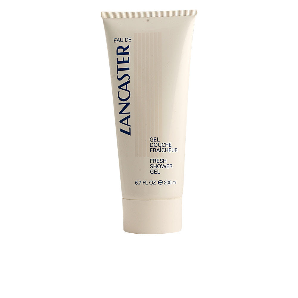 Bottle of EAU LANCASTER Fresh Shower Gel with chypre floral fragrance for daily bathing