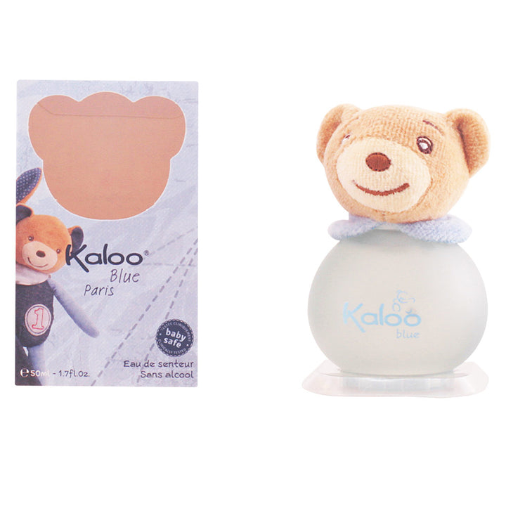 Translucent round glass perfume with bear‑head cap, 50 ml, citrus‑floral scent