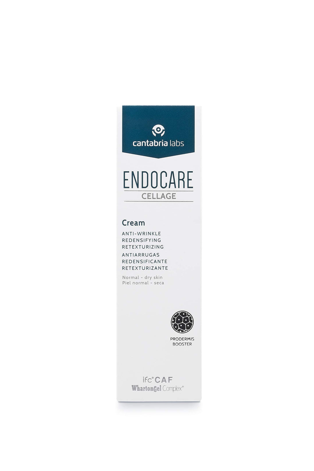 Jar of Endocare Cellage cream for firming, hydrating and antioxidant anti-aging care