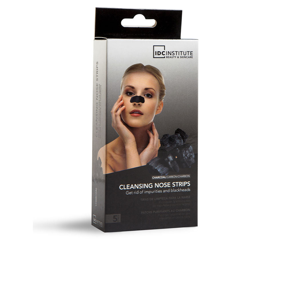 IDC Institute Rectangular black box with charcoal graphic and product name, image of woman with nose strip, hanging tab