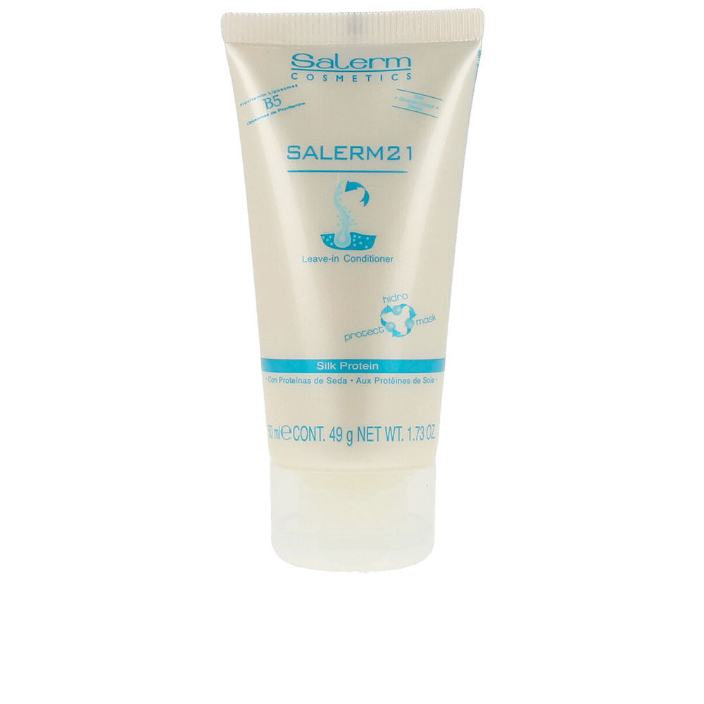 50 ml tube of leave-in silk protein conditioner, unisex, for dry damaged hair