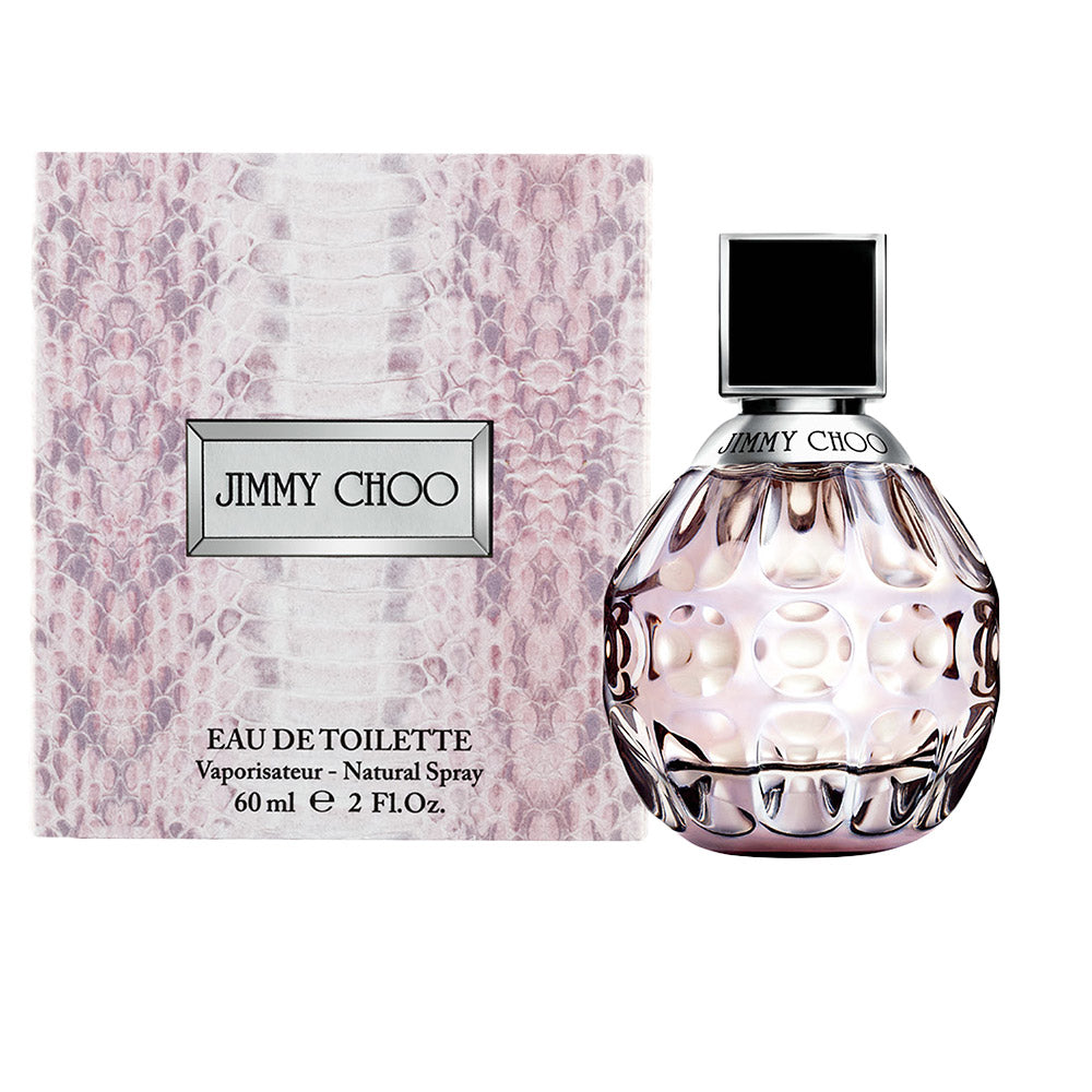 Pink spherical perfume bottle with snakeskin texture — 100 ml Eau de Toilette for Women