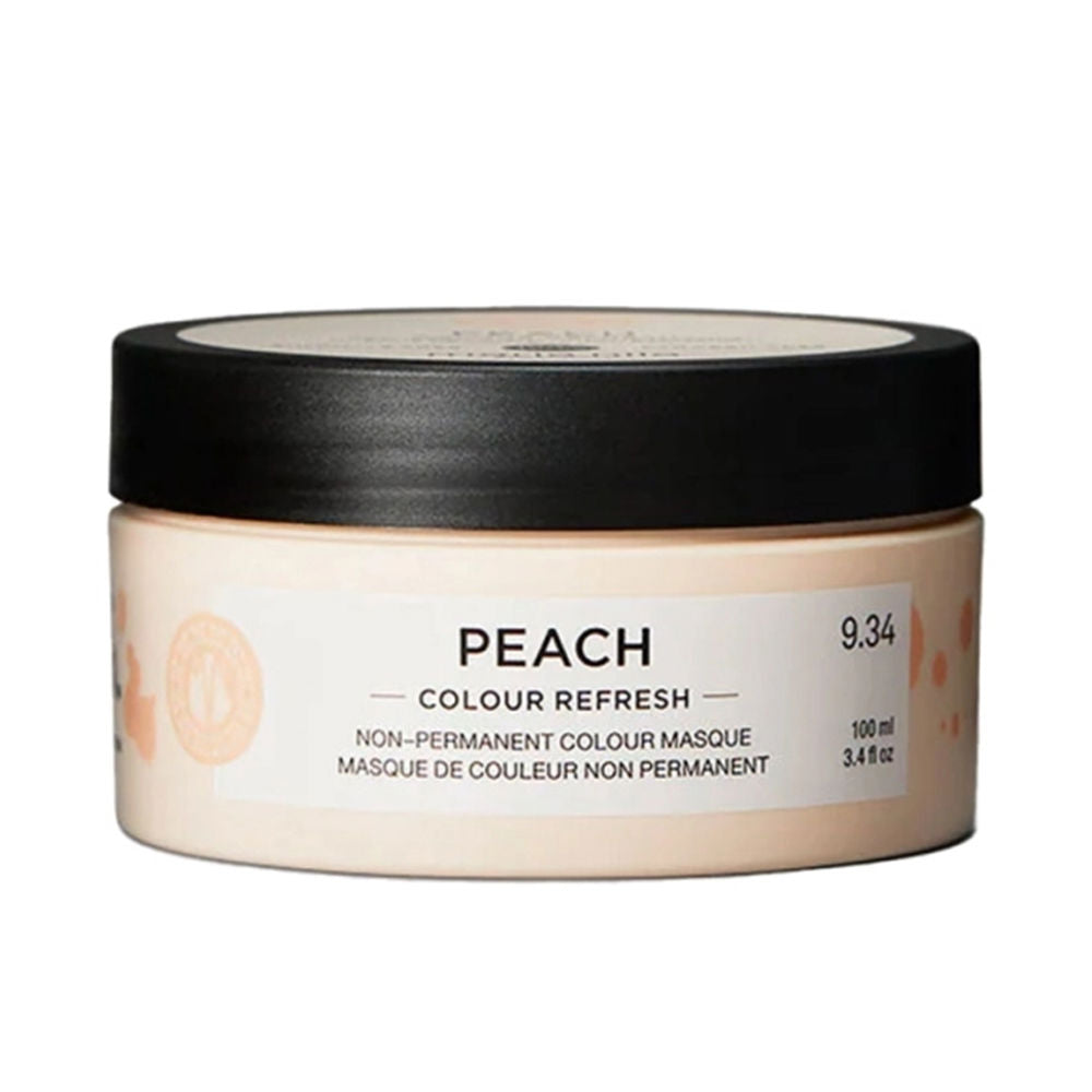 300 ml peach-coloured semi-permanent colour-refresh hair mask in jar, for Unisex use
