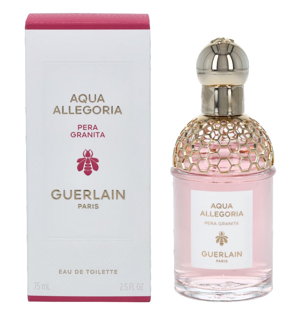 75 ml pink-hued eau de toilette in honeycomb-embossed bottle, pear and citrus fragrance