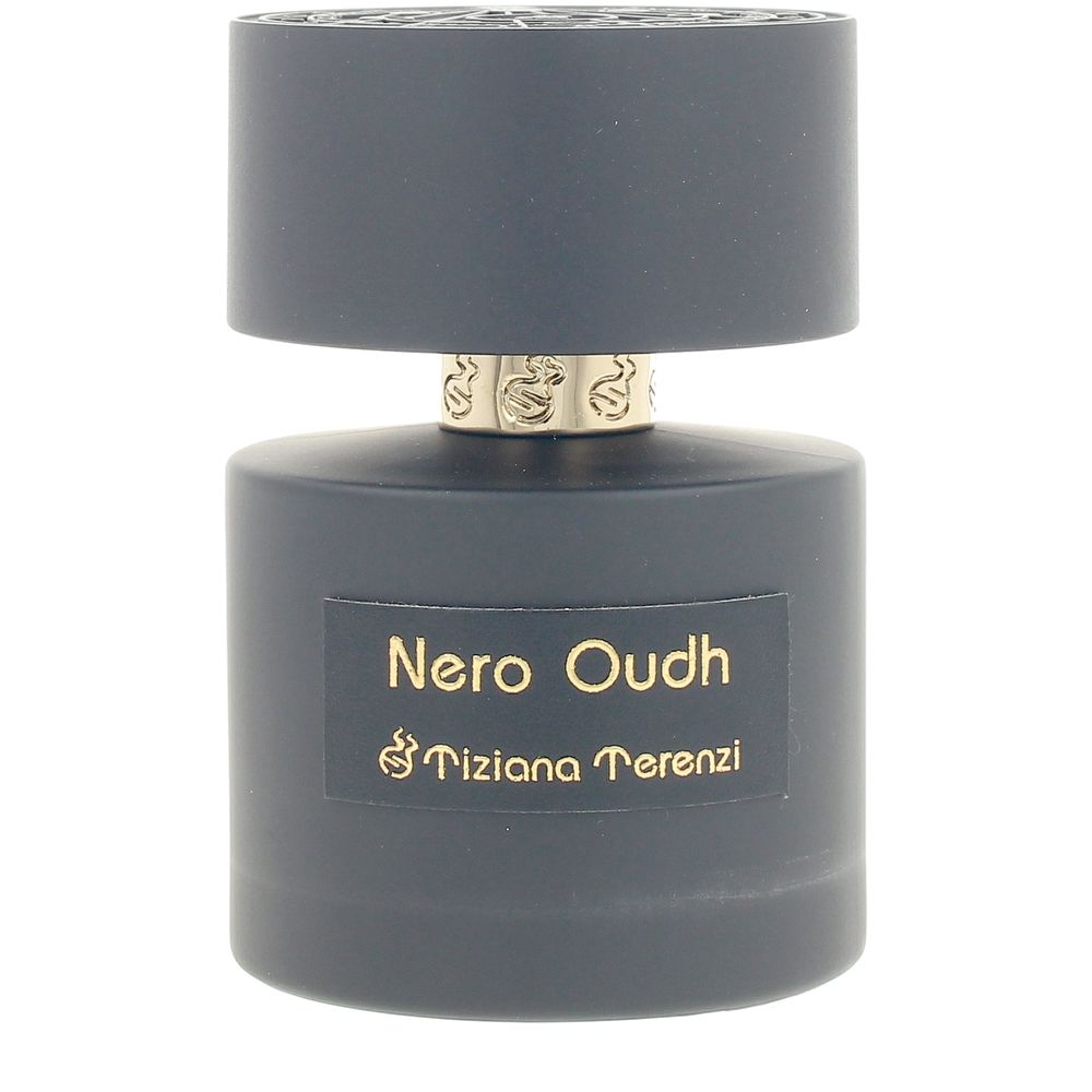Elegant bottle of Tiziana Terenzi New Moon perfume, unisex fragrance inspired by night and city