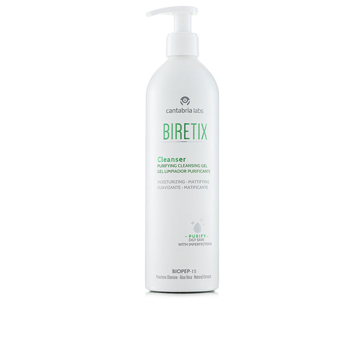 Transparent purifying gel cleanser in a 400 ml refillable bottle for oily Unisex skin
