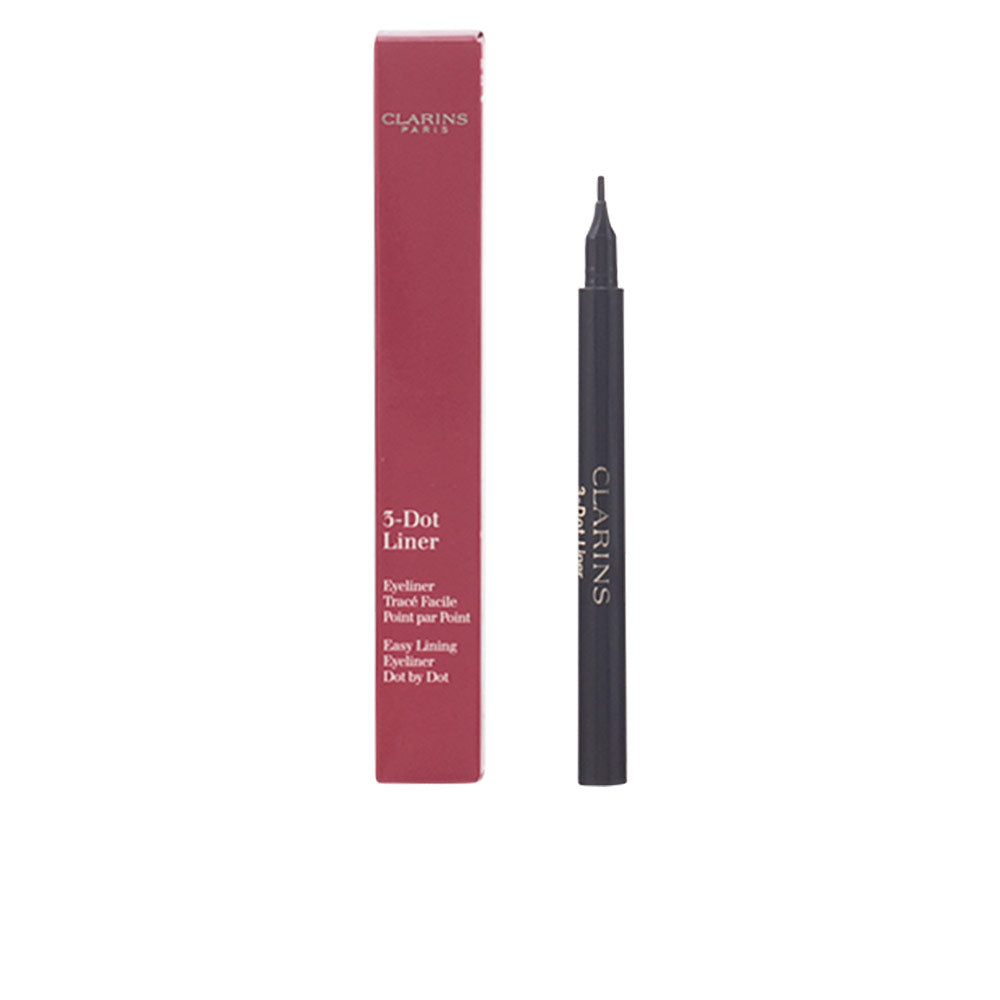 Red and black plastic eyeliner with pen-like applicator and fine tip, precise lashline tool from Clarins