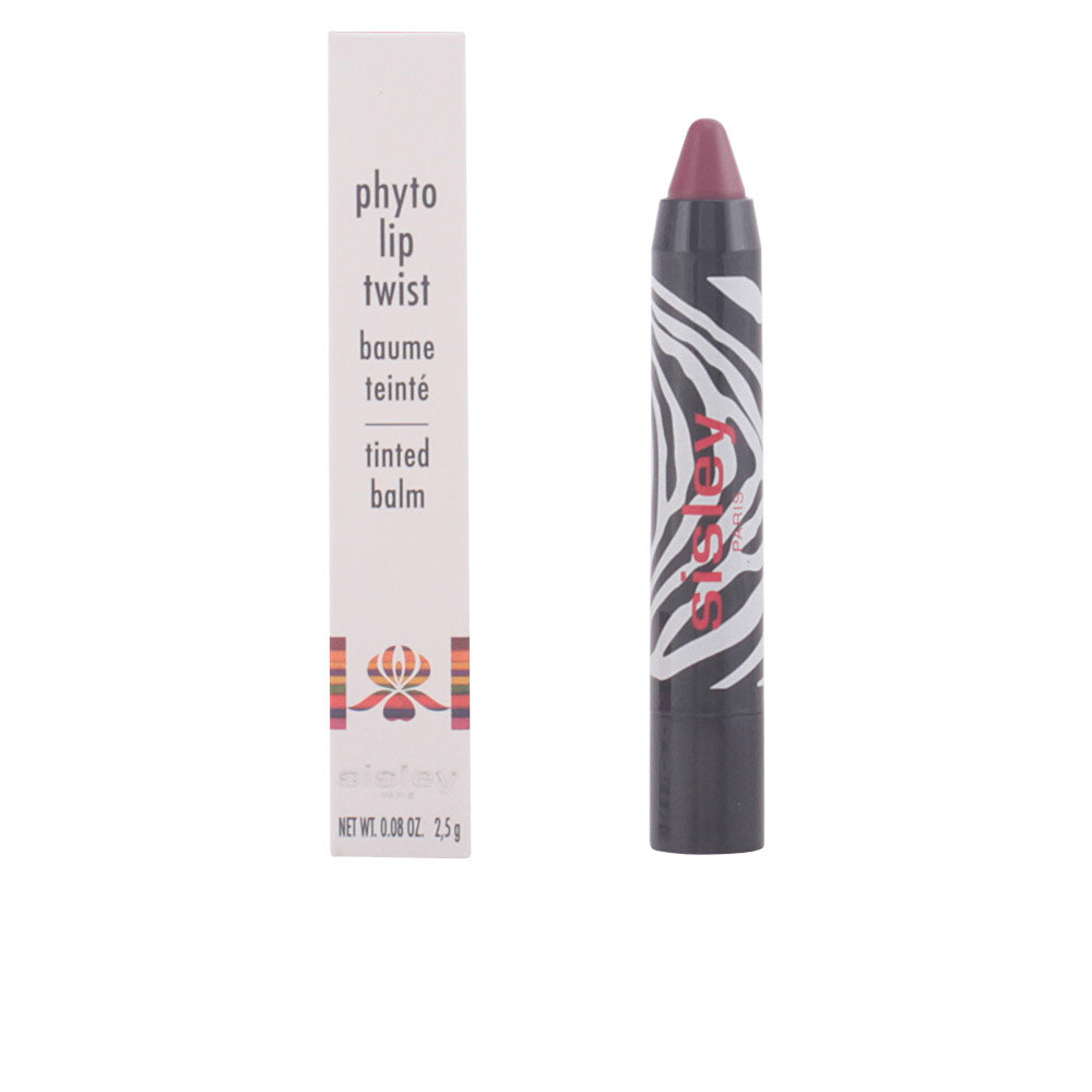 Twist-up berry-coloured lip balm stick, glossy finish, 2.5 g Unisex