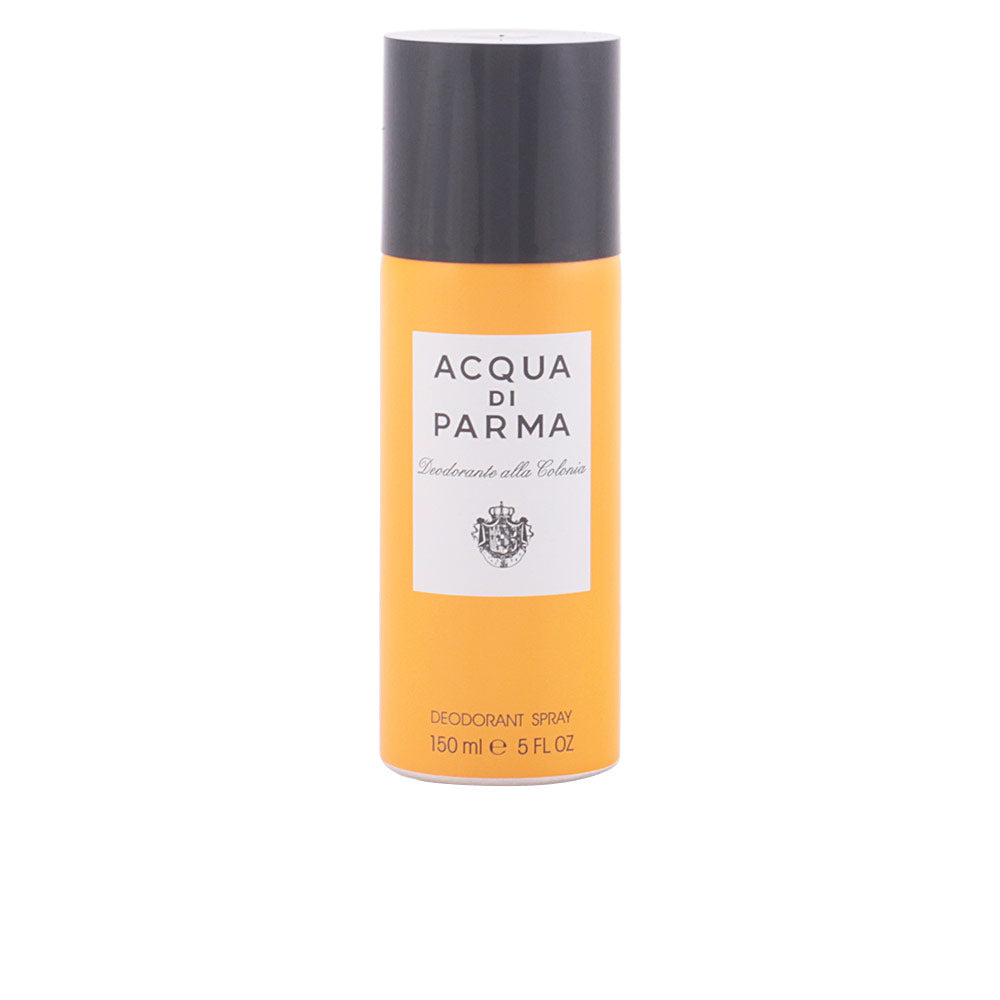 Sleek Acqua di Parma deodorant spray bottle with citrus fragrance branding