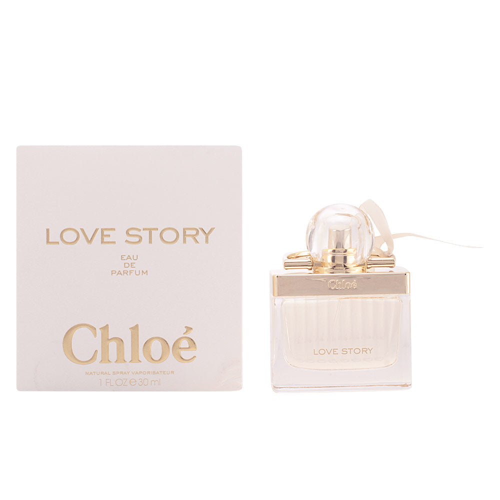 Chloé Love Story eau de parfum bottle shaped like a padlock with a delicate bow