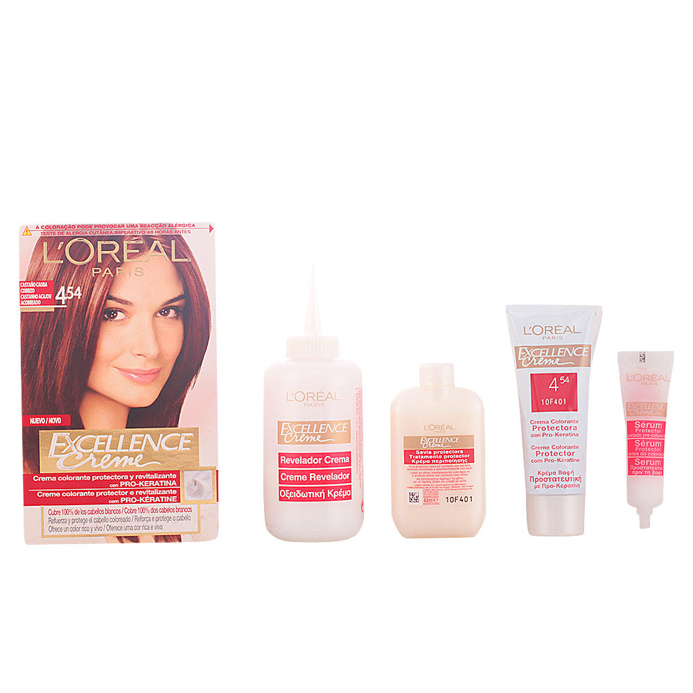 192 ml mahogany-copper permanent hair colour cream kit, Unisex