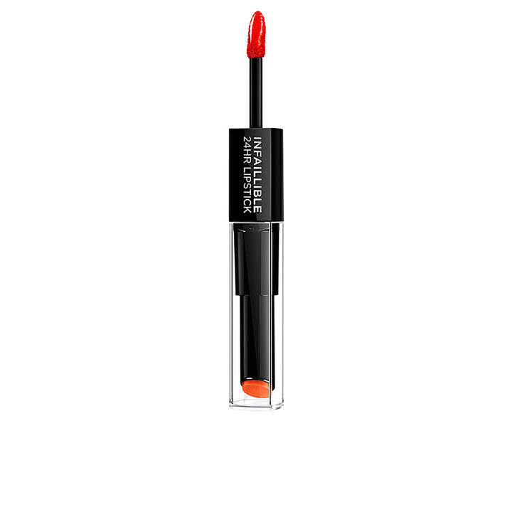 Dual‑ended hyaluronic longwear lipstick, shade 506 Red Infallible, 6 ml