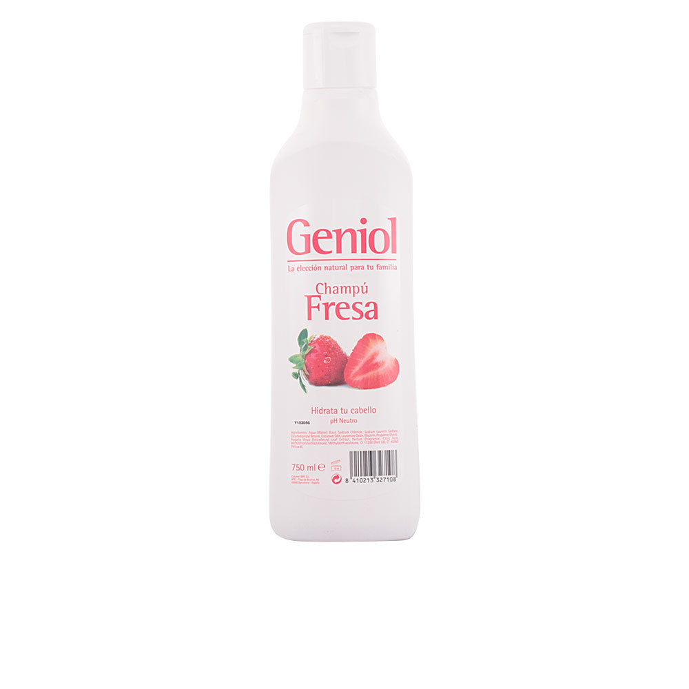 Tall 750 ml strawberry-scented shampoo bottle for Unisex hair care