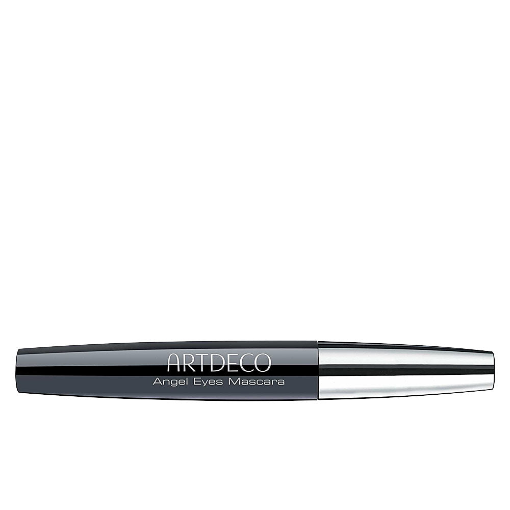 Artdeco Sleek black-and-silver plastic mascara tube with tapered ends, cylindrical body and printed product name