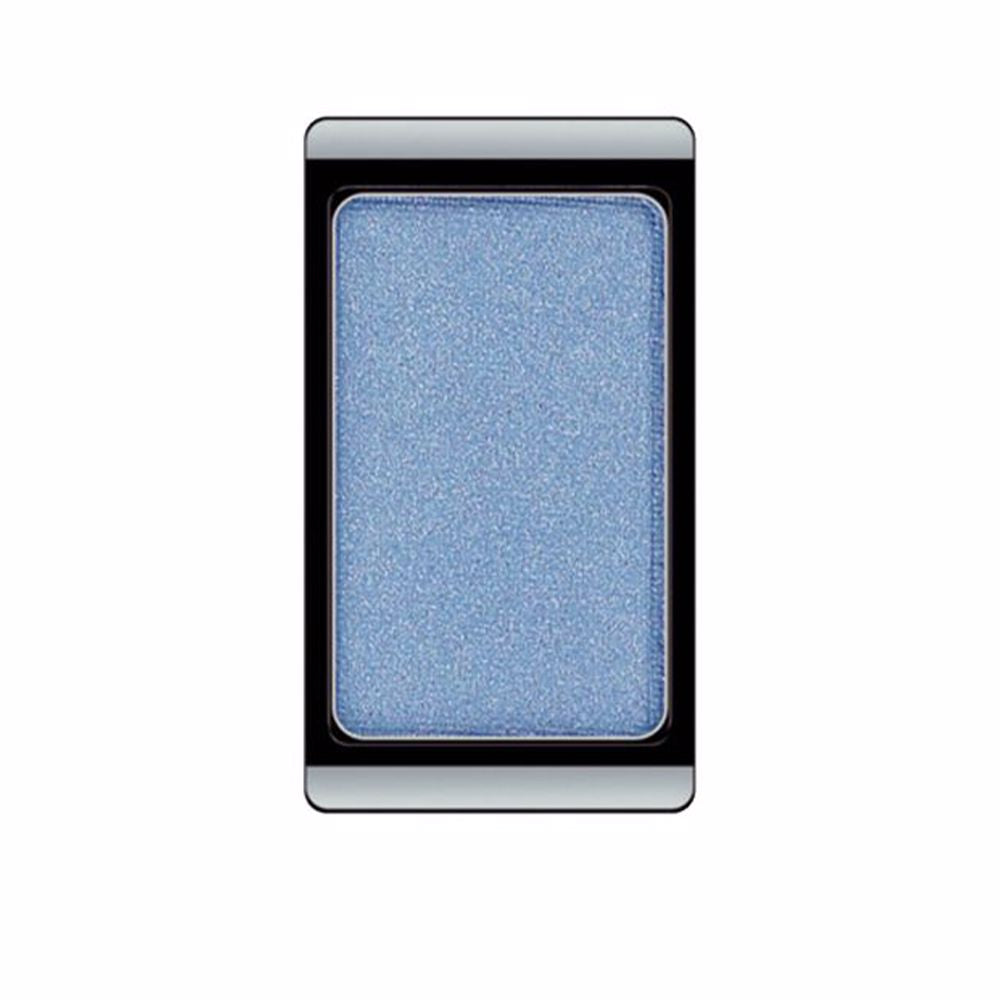 Single pearlescent blue powder eyeshadow pan, 0.8 g, refillable