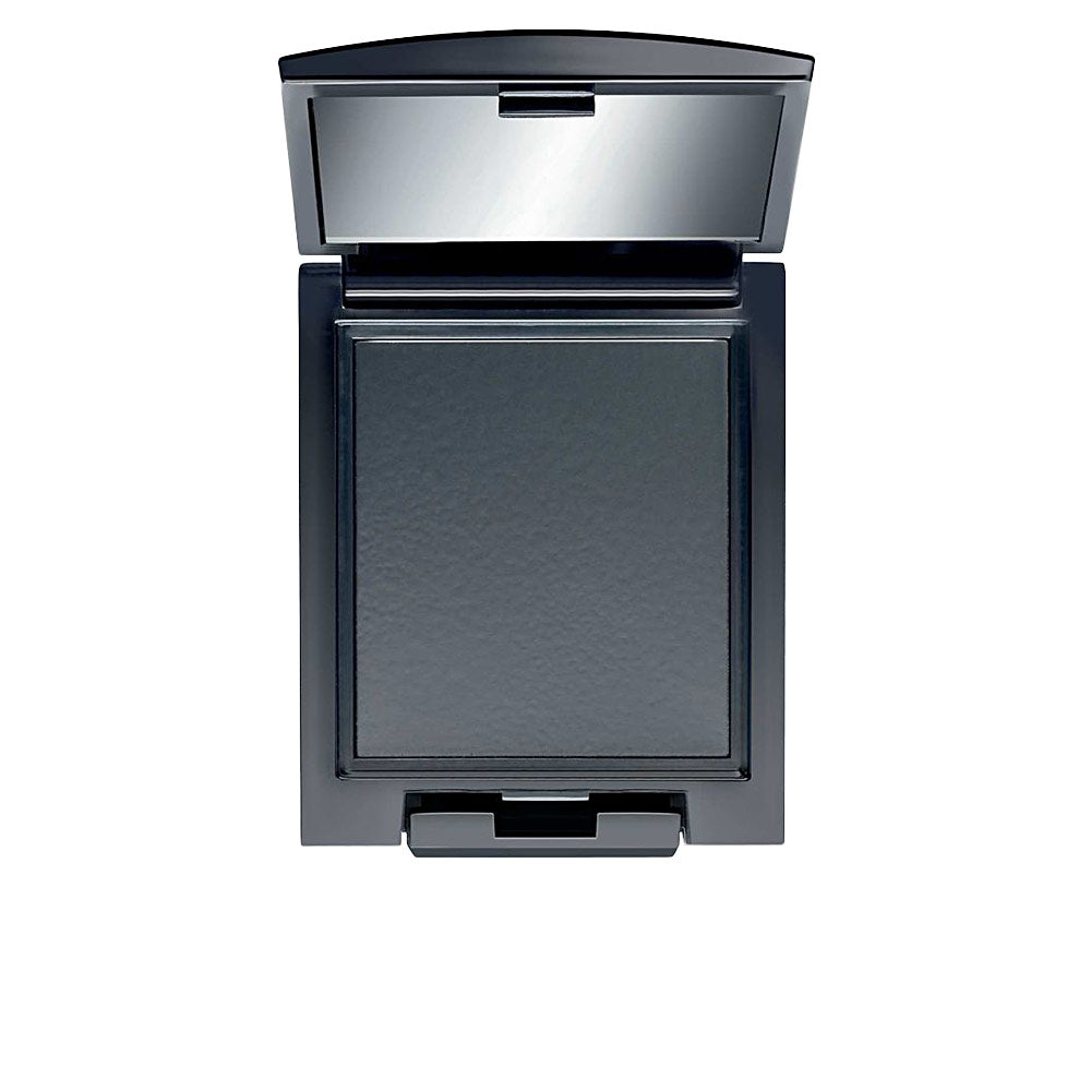 Artdeco Sleek black rectangular plastic compact with hinged lid, mirror inside, pressed powder surface — .