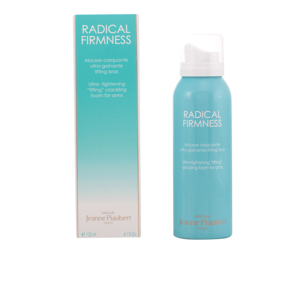 Jeanne Piaubert Radical Firmness arm mousse-cream in sleek container, lightweight texture