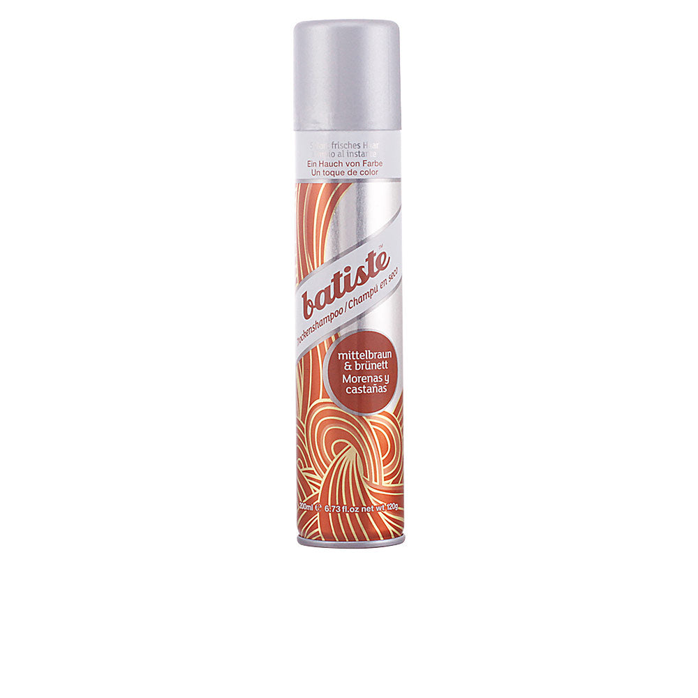 200 ml brown-tinted dry shampoo aerosol for chestnut and brown hair, Unisex