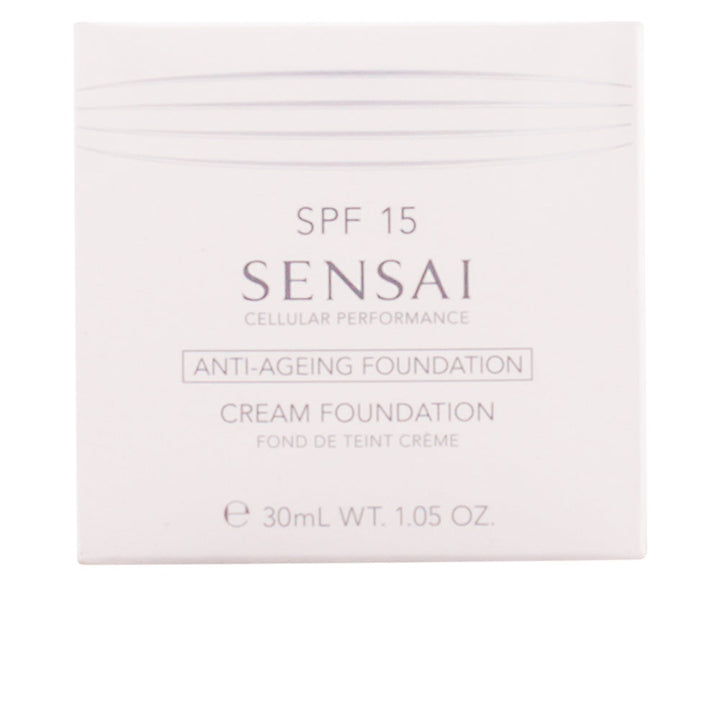 30 ml cream foundation in CF13 Warm Beige, silky textured Unisex formula