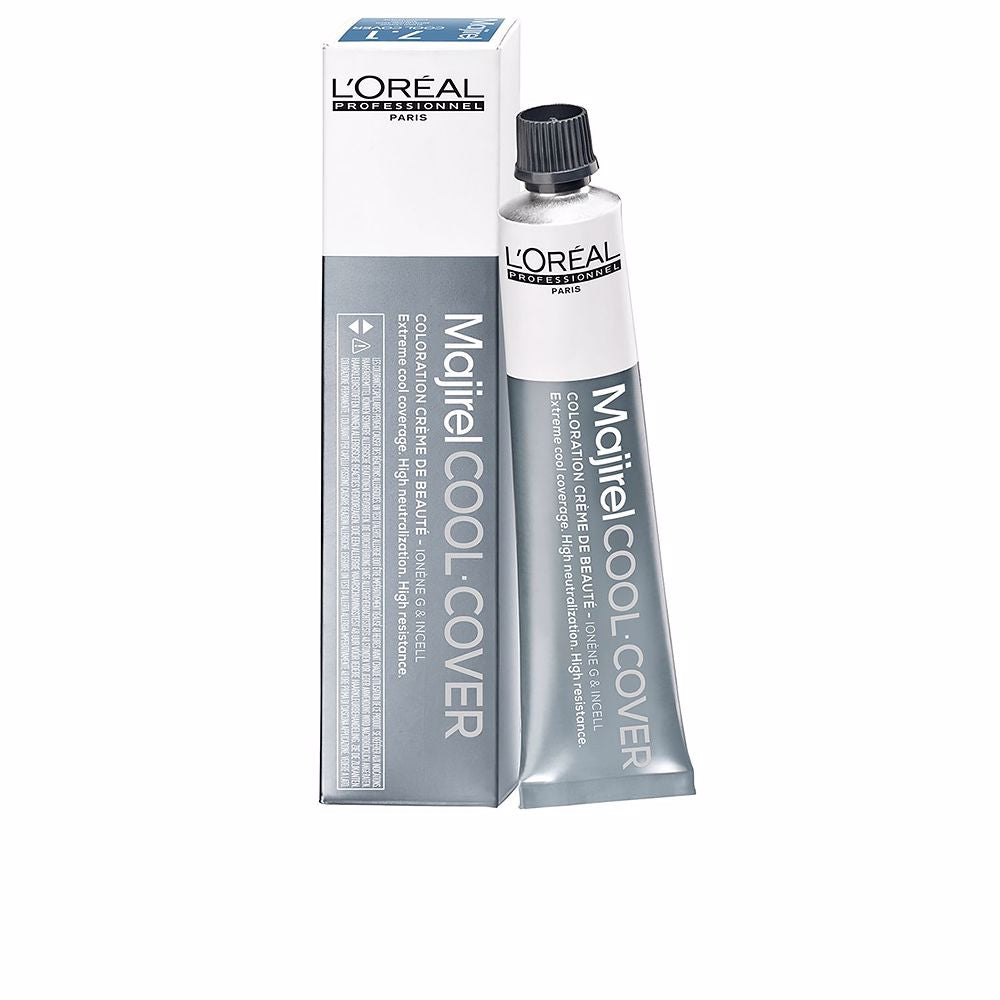 50 ml tube of Cool-Cover permanent colour cream in 7.1 Blond Cendré for Unisex use