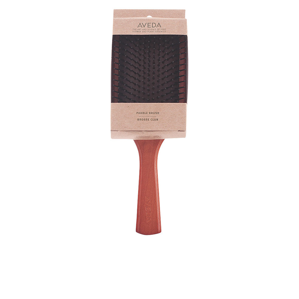 Wooden paddle hair brush with cushioned bristles, Unisex, all hair types