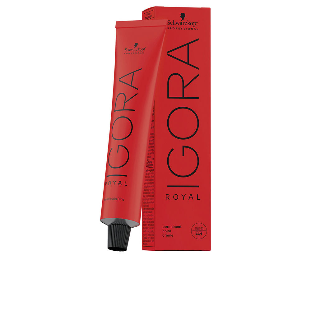 60 ml tube of warm brown permanent hair colour cream, shade 7-77, Unisex