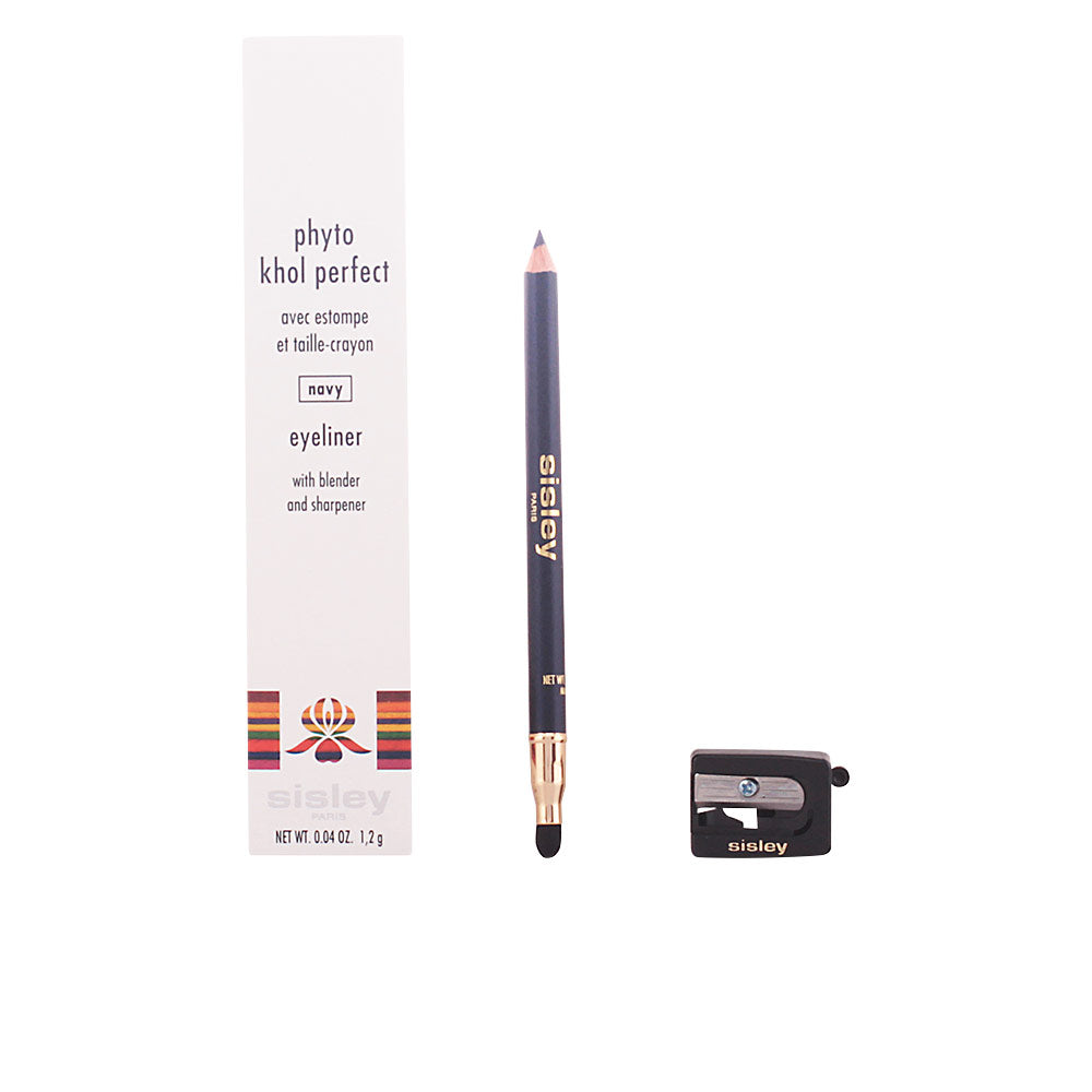 Slim navy metallic eyeliner pencil with creamy, shimmery finish, 1.2 g