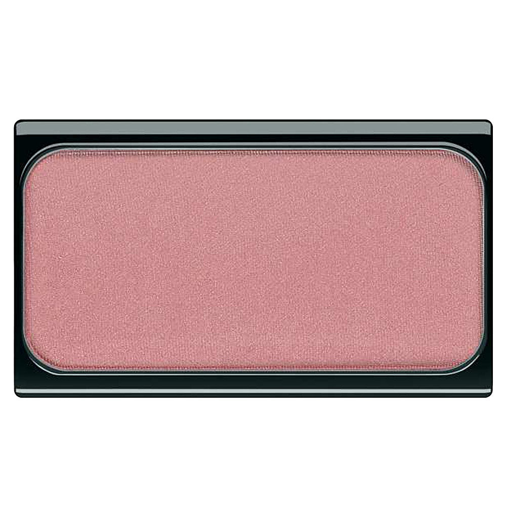Compact 5 g bright fuchsia powder blusher with magnetic base, open view