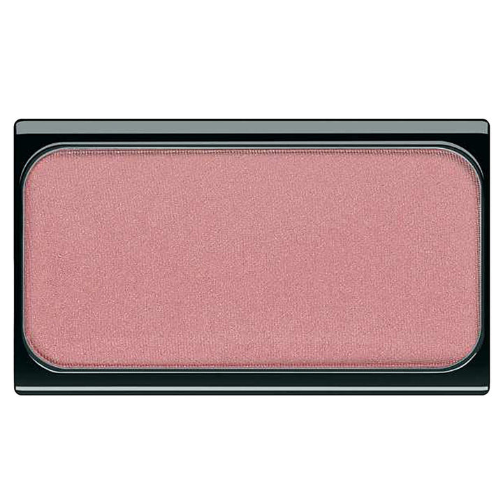 Compact 5 g bright fuchsia powder blusher with magnetic base, open view