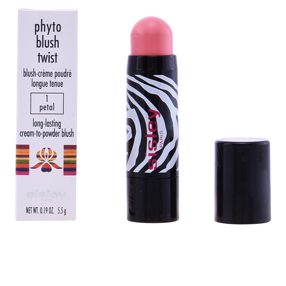Twist-up cream-to-powder blush stick, shade 1 Petal, 5.5 g, rounded applicator